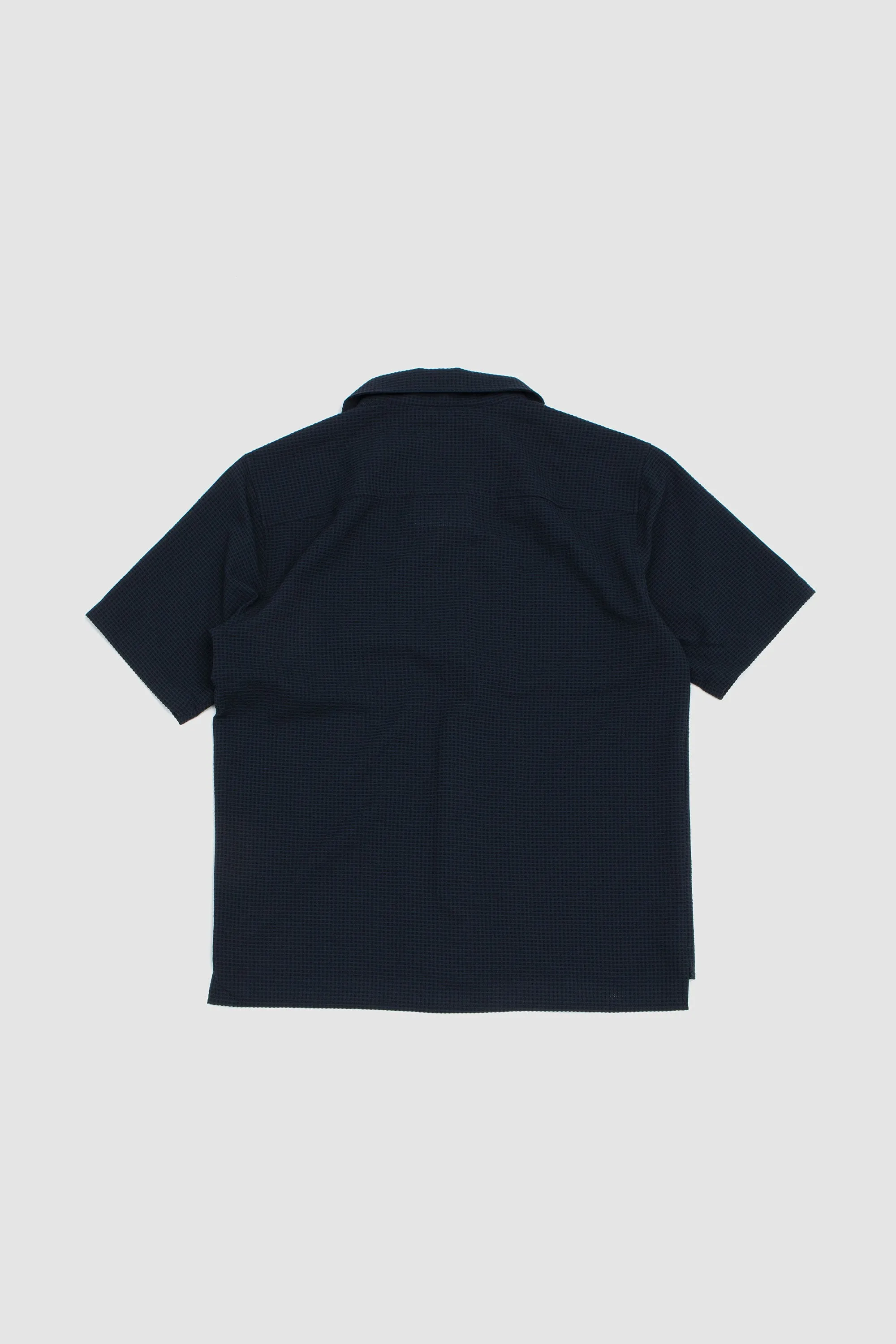 Light Weight Seersucker Summer Shirt Navy