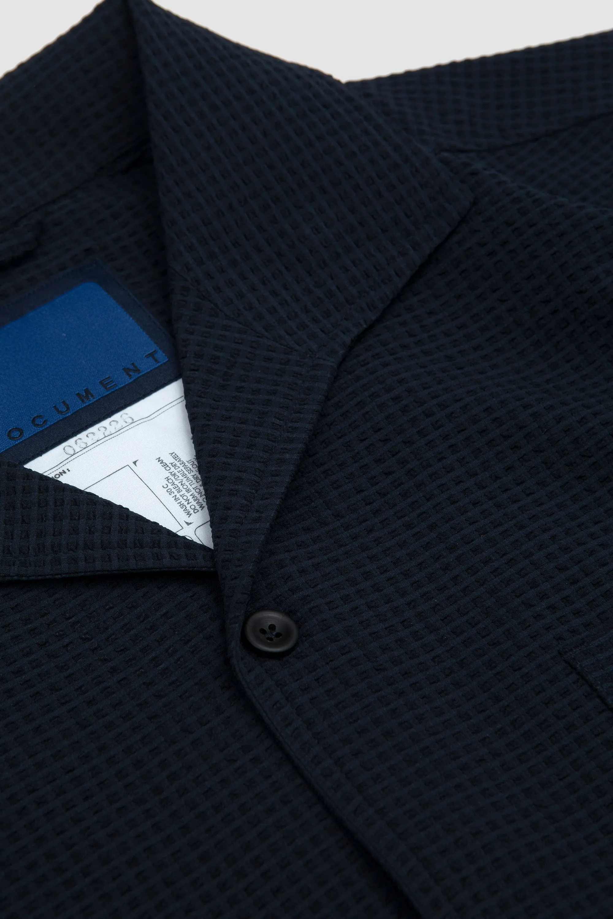 Light Weight Seersucker Summer Shirt Navy