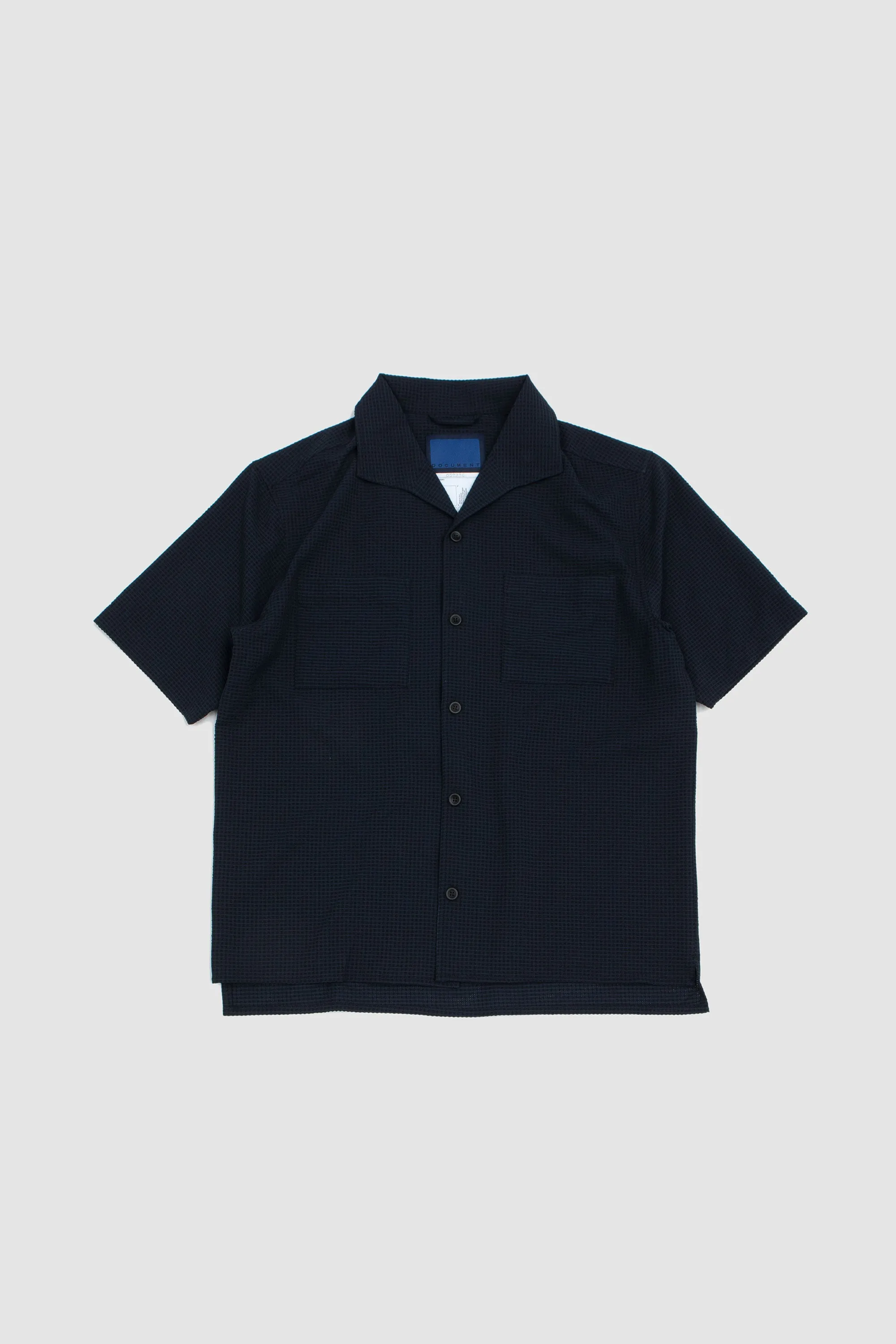 Light Weight Seersucker Summer Shirt Navy