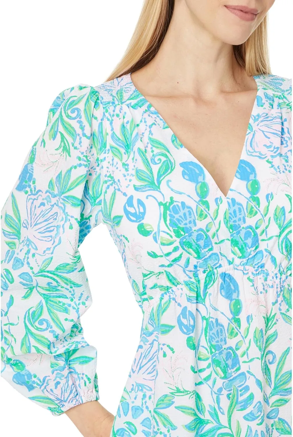Lilly Pulitzer Women's Deacon 3/4 Sleeve V-Neck