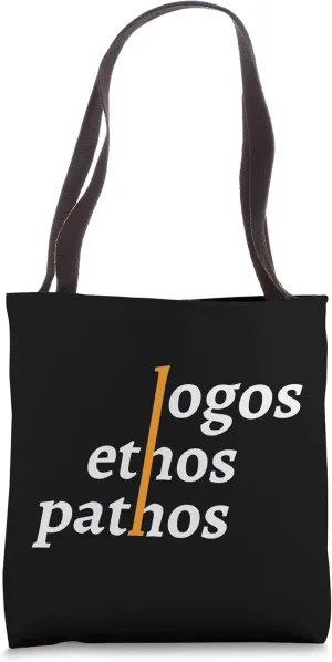 Logos Ethos Pathos Aristotle Philosophers Tote Bag