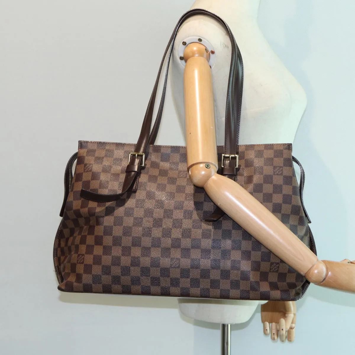 LOUIS VUITTON Damier Ebene Chelsea Tote Bag N51119 LV ar12195