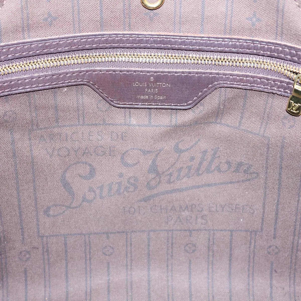 LOUIS VUITTON Monogram Idylle Neverfull MM Tote Bag Brown M40513 LV bs13894