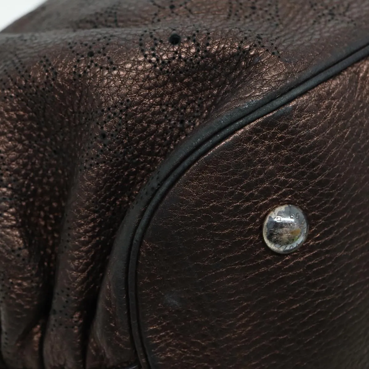 LOUIS VUITTON Monogram Mahina L Tote Bag Leather M95766 LV bs16484