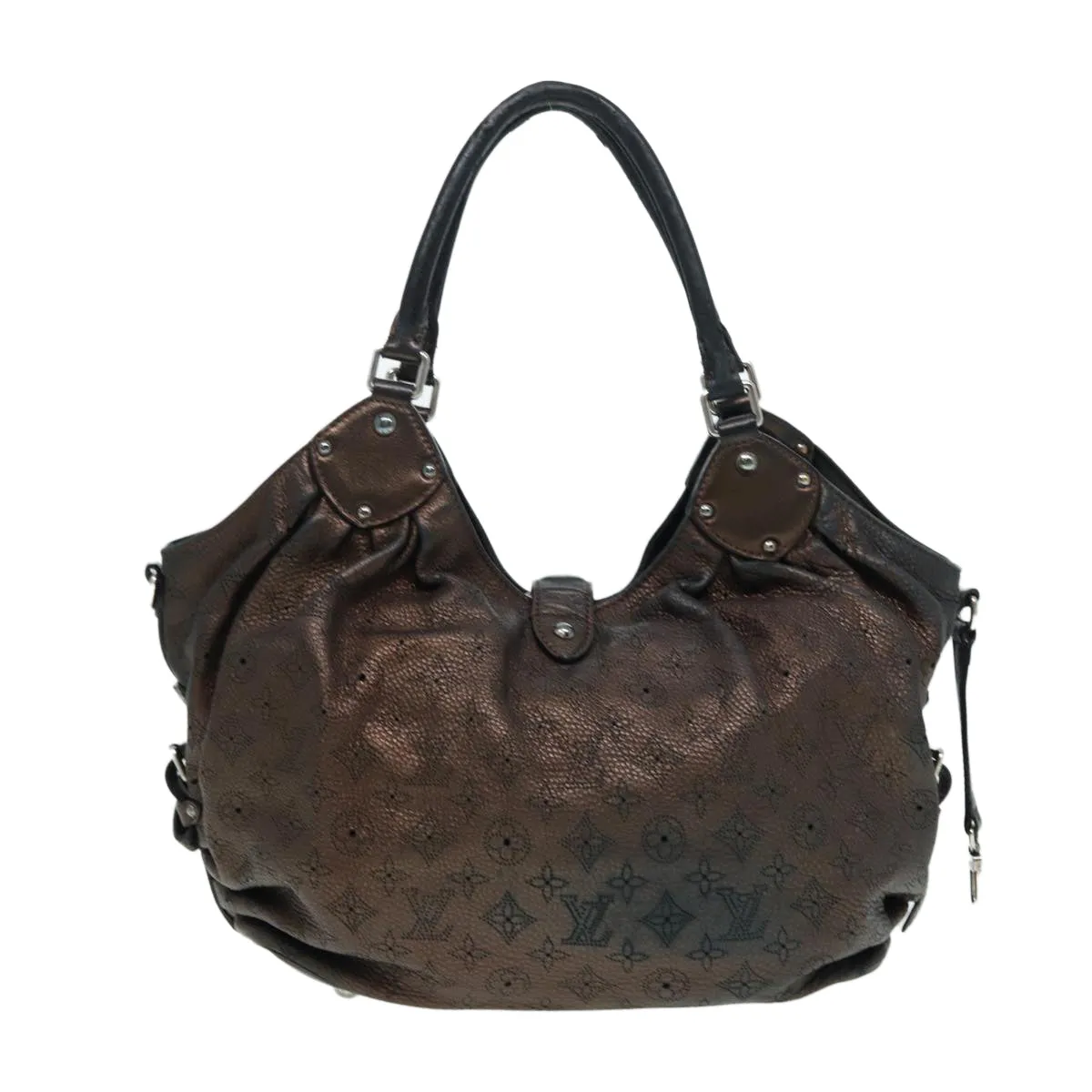 LOUIS VUITTON Monogram Mahina L Tote Bag Leather M95766 LV bs16484