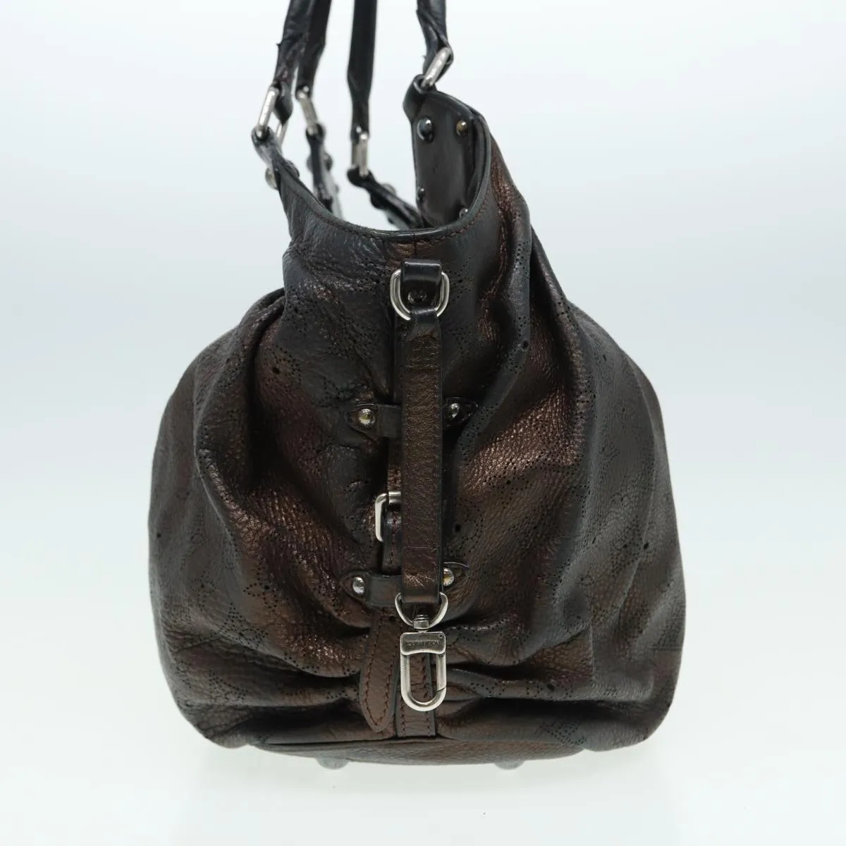 LOUIS VUITTON Monogram Mahina L Tote Bag Leather M95766 LV bs16484