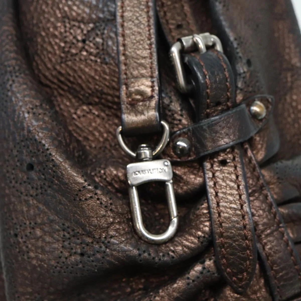 LOUIS VUITTON Monogram Mahina L Tote Bag Leather M95766 LV bs16484