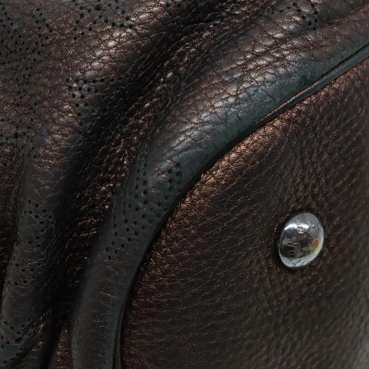 LOUIS VUITTON Monogram Mahina L Tote Bag Leather M95766 LV bs16484
