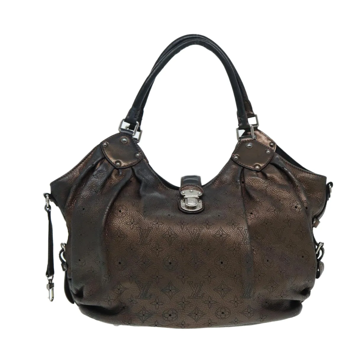 LOUIS VUITTON Monogram Mahina L Tote Bag Leather M95766 LV bs16484