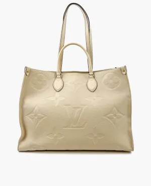 Louis Vuitton Onthego GM Tote Bag Monogram Empreinte