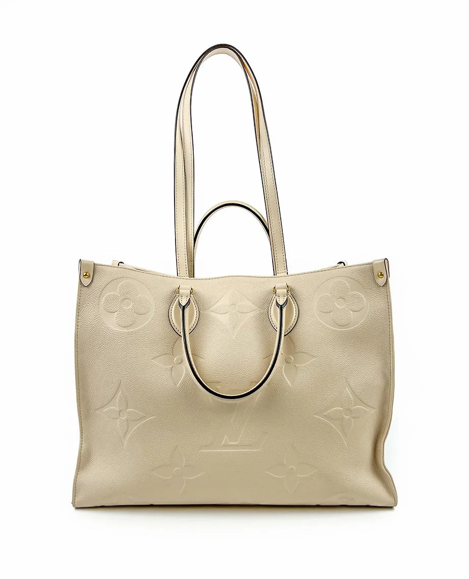 Louis Vuitton Onthego GM Tote Bag Monogram Empreinte