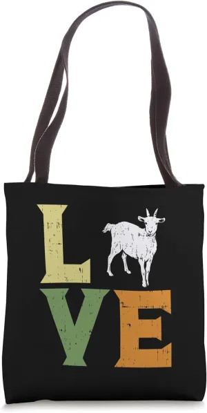 Love Goat Farm Animal Farming Life Farmer Women Girls Gift Tote Bag