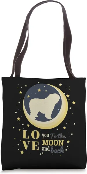 Love Polish Lowland Sheepdog Dog To The Moon Tote Bag