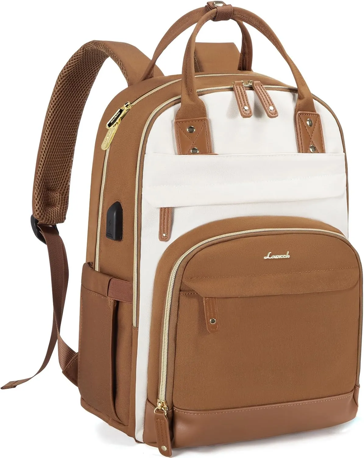 LOVEVOOK Backpack for Women,Laptop Backpack Women,Fits 15.6 Inch Laptop Computer Bag,Teacher College Backpack Purse,Fashion Waterproof Travel Work Anti-theft Backpack for Traveling on Airplane Daypack