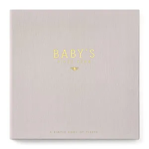 Lucy Darling Baby Memory Book, Luxury Baby First Year Book & Photo Album for Baby Boy/Girl, Keepsake Baby Books & Journals, Gender Neutral Memories & Milestone Book, Pregnancy Gift - Honey Bee