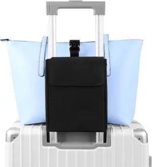 Luggage Straps, Travel Carry-on Luggage Helper, Adjustable Suitcase Strap Bag Travel Accessory Add a Bag for Duffel, Tote Bag, Laptop Bag, Baggage (Black Magnet)