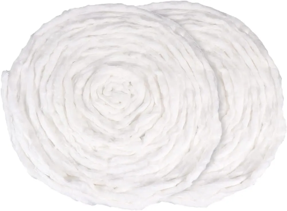 Lurrose Cotton Balls 2 Bags Cotton Beauty Coil Salon Coil Cotton Roll for Manicures and Salon 200g Cotton Rounds