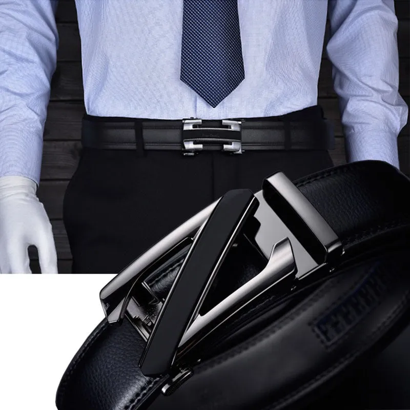 Luxury Automatic Buckle Designer Belt For Men's-Unique and Classy