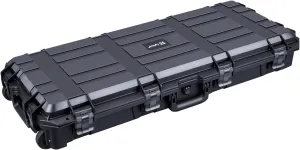 Lykus HC-9010 Long Waterproof Hard Case with Customizable Foam Insert and Wheels, Interior Size 34.17x13.19x5.12 in, Suitable for long items