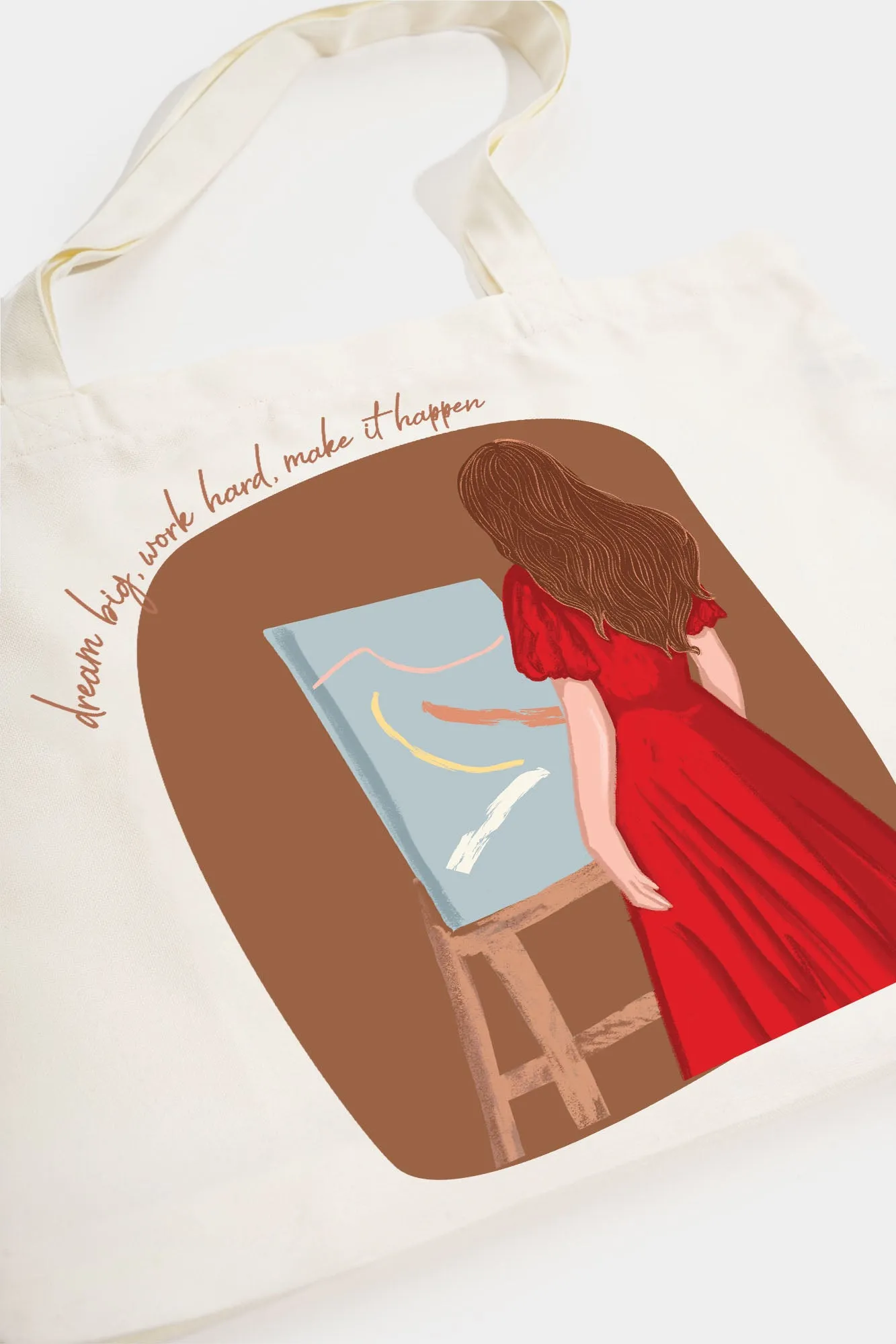 Made For Me: Dream Big, Work Hard, Make It Happen Graphic Tote Bag