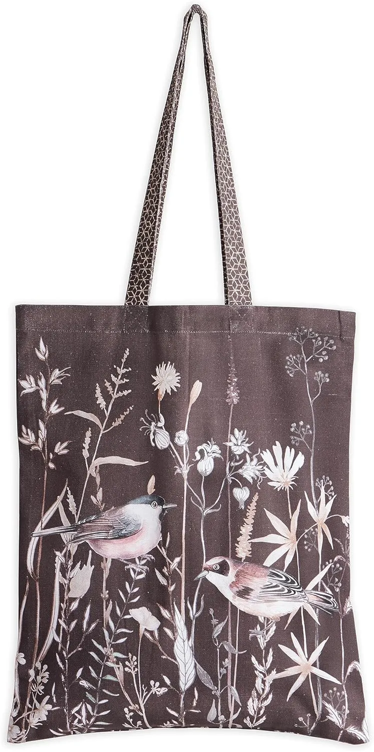 Maison d' Hermine Reusable Grocery Tote Bag 100% Cotton Shopping Shoulder Bag (14 Inch by 17 Inch)