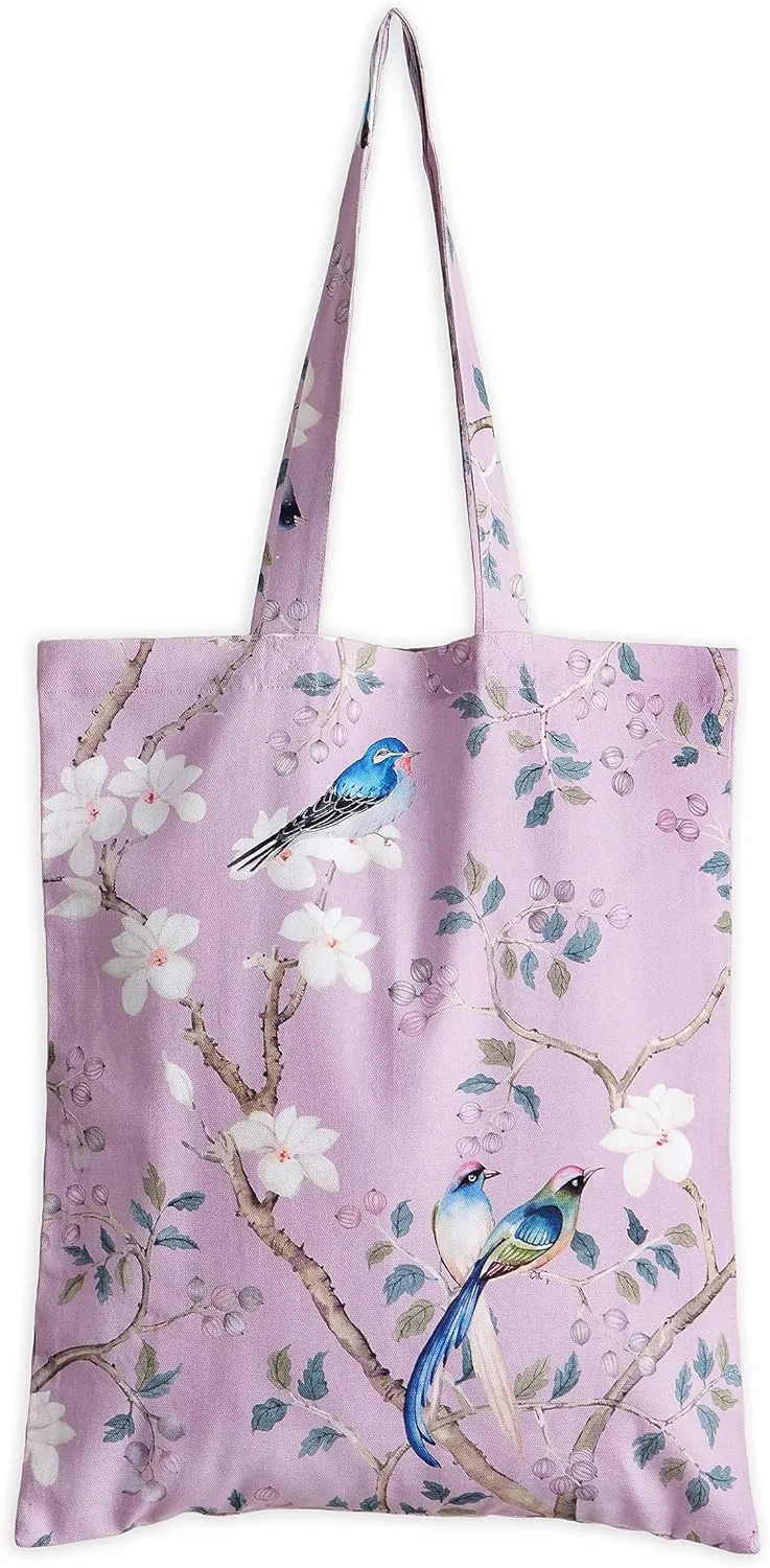 Maison d' Hermine Reusable Grocery Tote Bag 100% Cotton Shopping Shoulder Bag (14 Inch by 17 Inch)