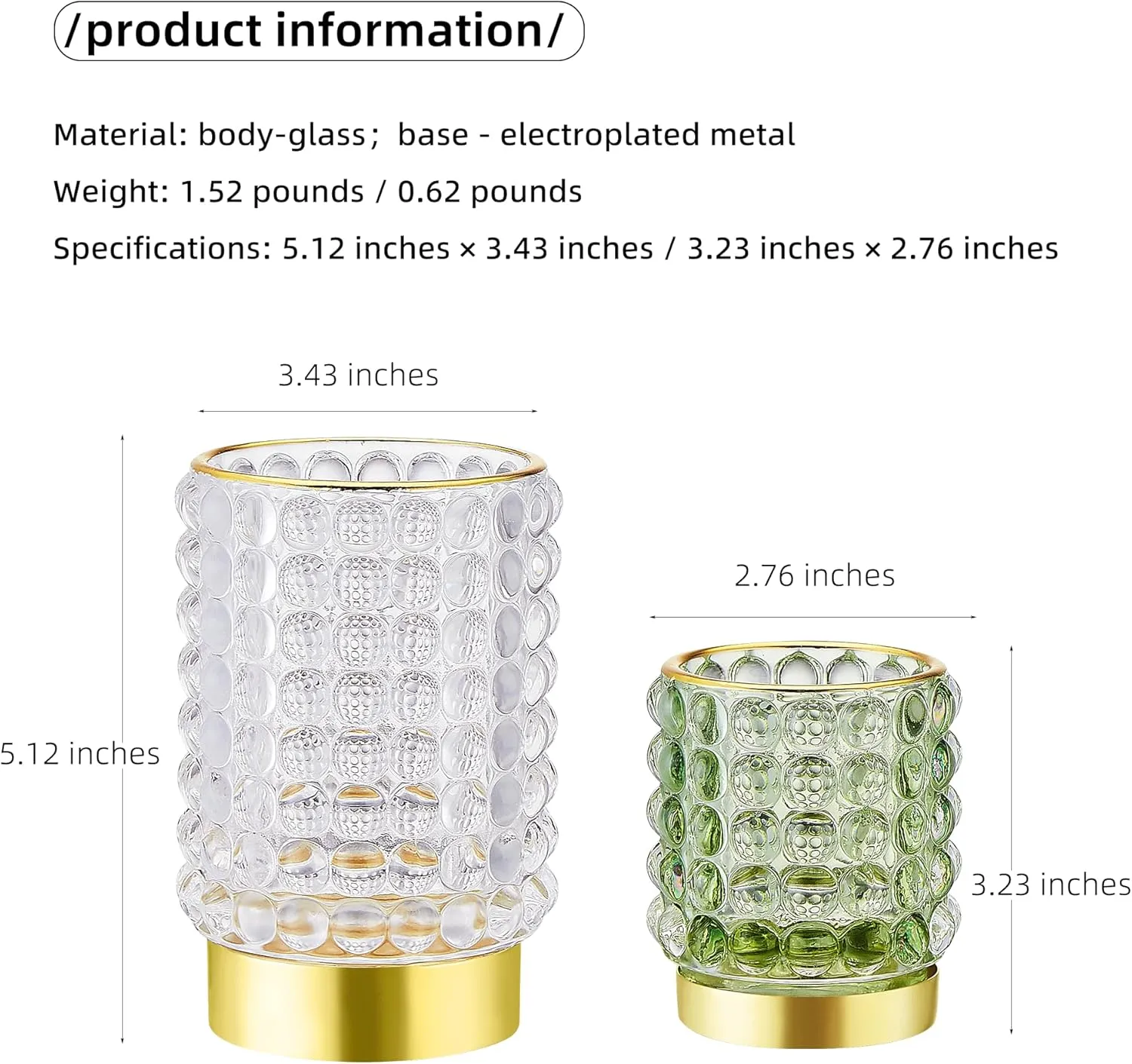 Makeup Brush Holder Organizer,Toothbrush Holders,Desk Pen Pencil Holder,Multifunctional Vintage Glass Brush Cup(A38-1-US/Clear/L)