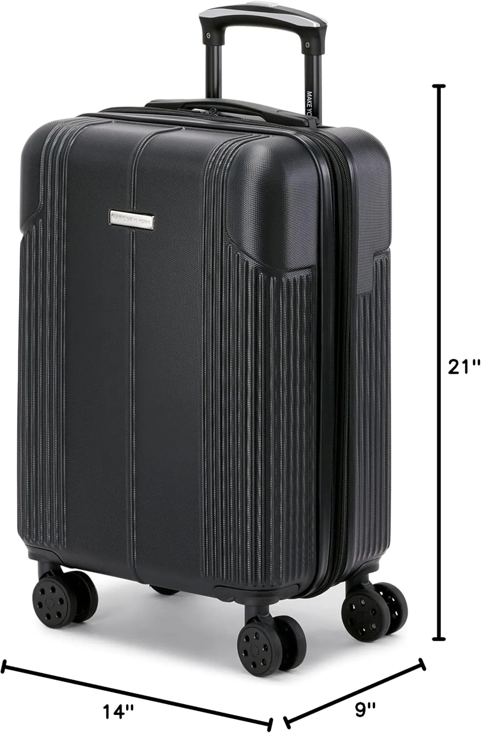 Marc New York Horizon 21" Upright Luggage, Black, Carry On