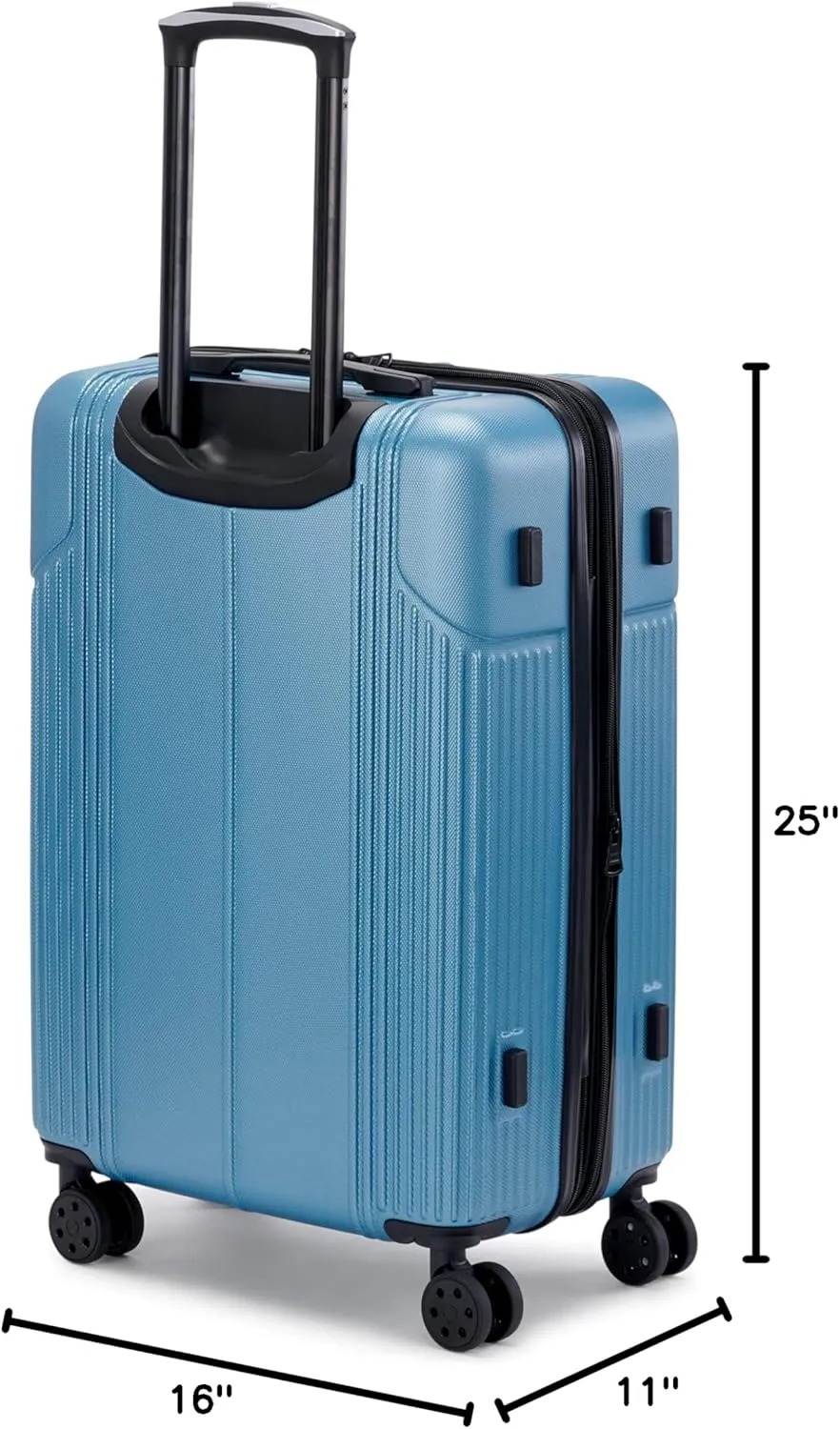 Marc New York Horizon 25" Upright Luggage, Stone Blue, Medium