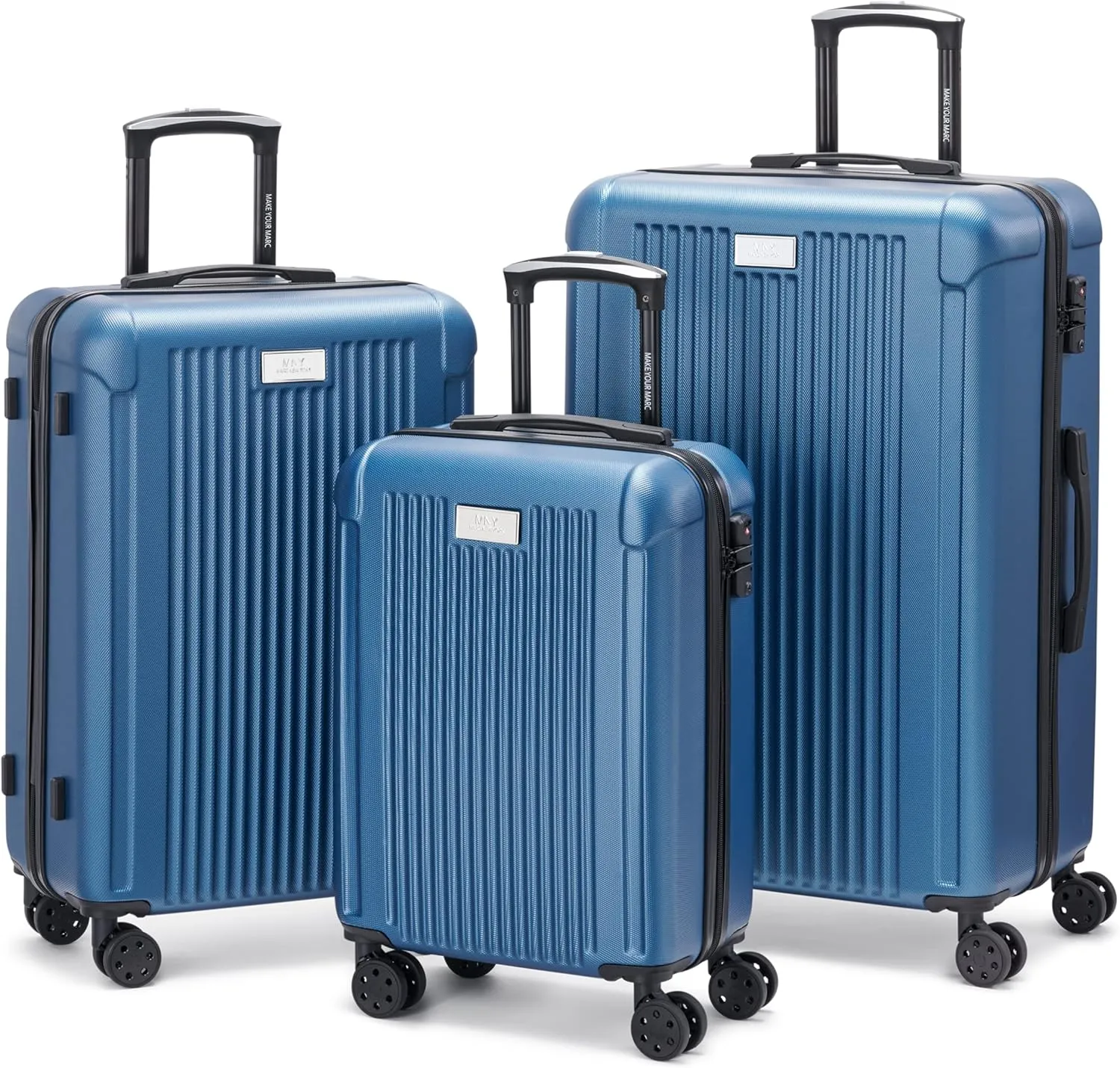 Marc New York Lotus 25" Upright Luggage, Blue Steel, Medium