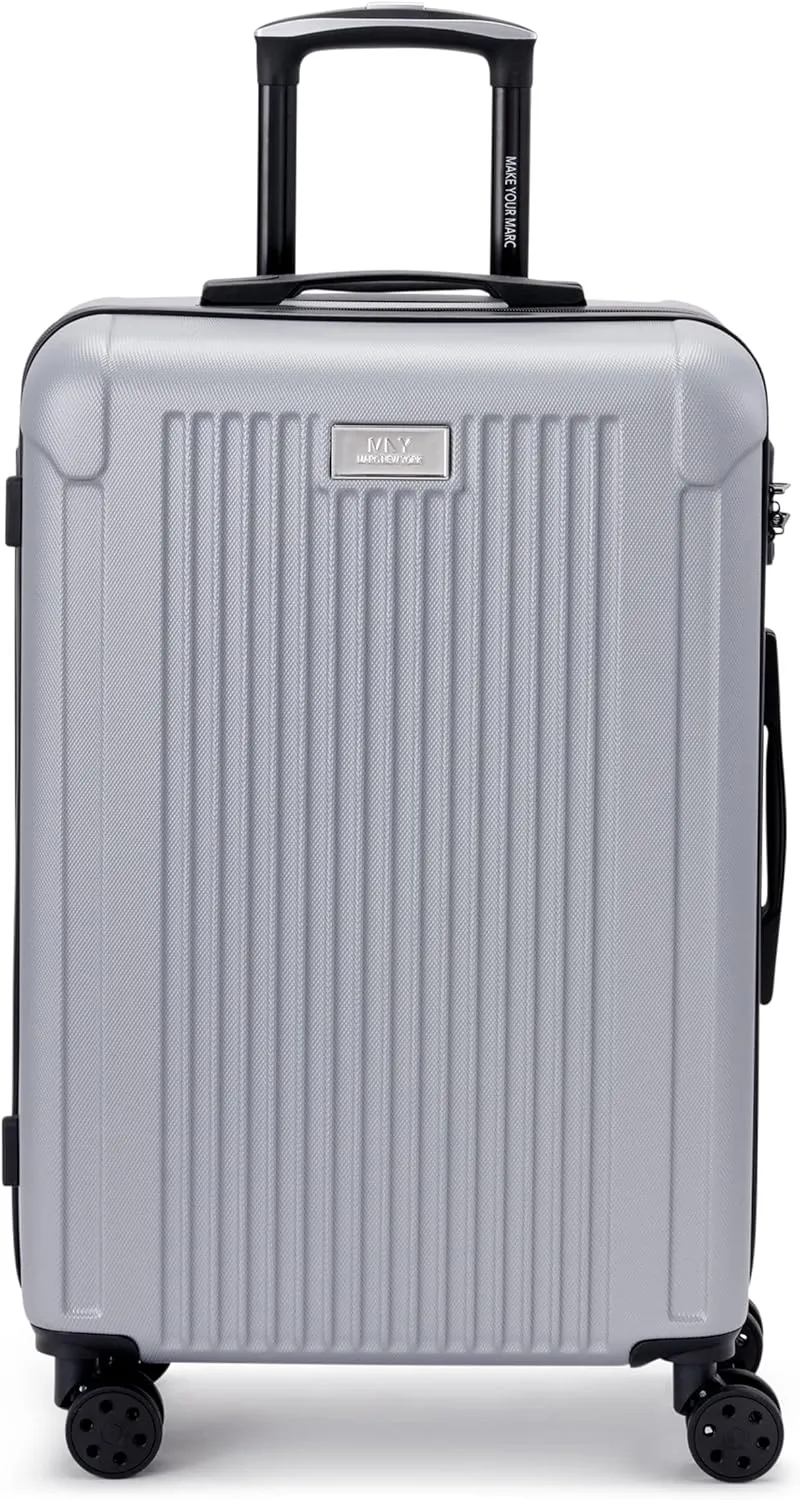 Marc New York Lotus 25" Upright Luggage, Silver, Medium