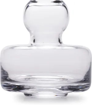 MARIMEKKO Clear Glass Flower Vase — Upgrade Your Home Decor with Our Modern Vases for Centerpieces — Perfect Small Glass Vases for Flowers (4" L x 4" W)