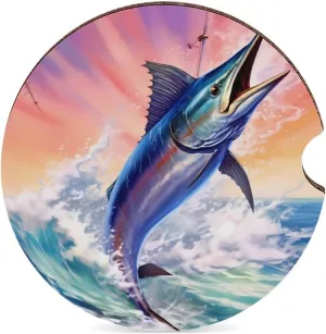 Marlin Fish Swordfish Womens PU Leather Tote Bag Large Capacity Shoulder Purse Versatile Handbags