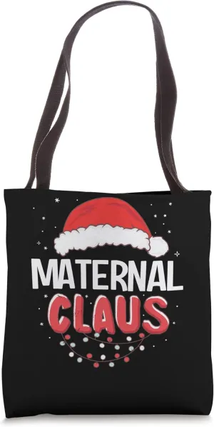 Maternal Santa Claus Christmas Matching Costume Tote Bag