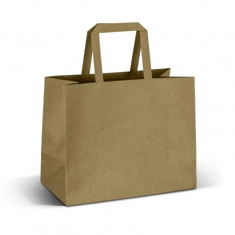 Medium Flat Handle Paper Bag Landscape