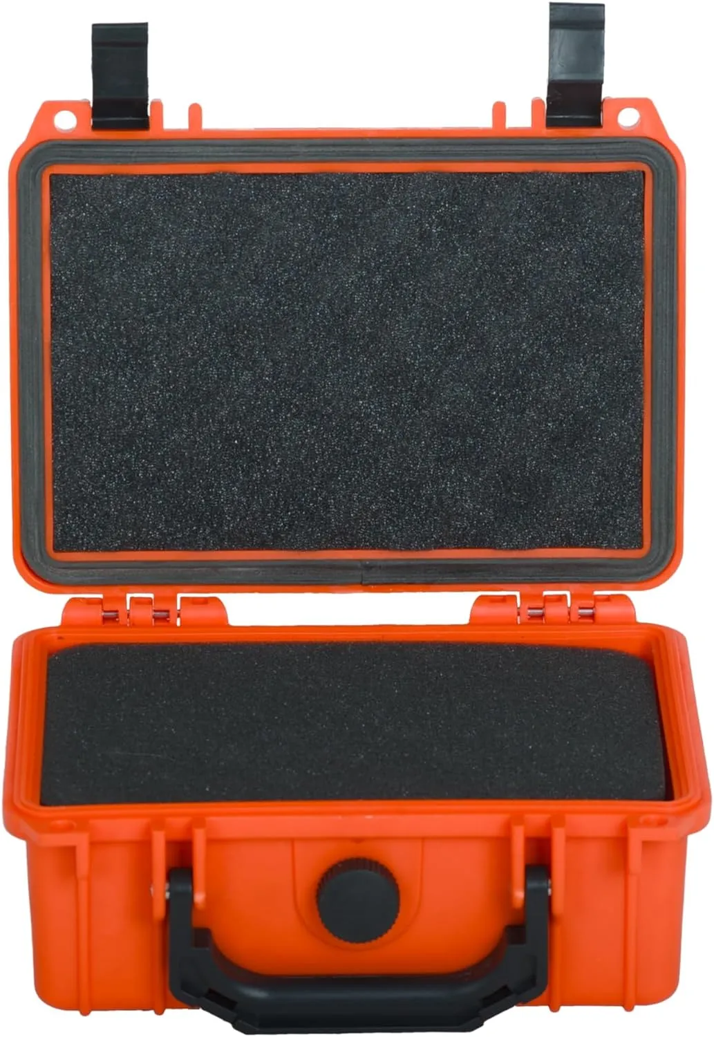 MEIJIA Portable All Weather IP67 Waterproof Protective Case, Hard Case,Camera Case With Customizable Foam,Fit Use of Drones, Cameras,Equipments, 8.12”x6.56”x 3.56” (Orange)