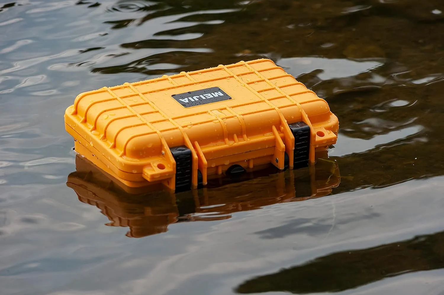 MEIJIA Portable All Weather Waterproof Protective Hard Case, Small Camera Case,Dry Case with Customizable Foam,Fit Use of Drones, Camera,Equipments, 11.65 ”x8.35”x3.78”