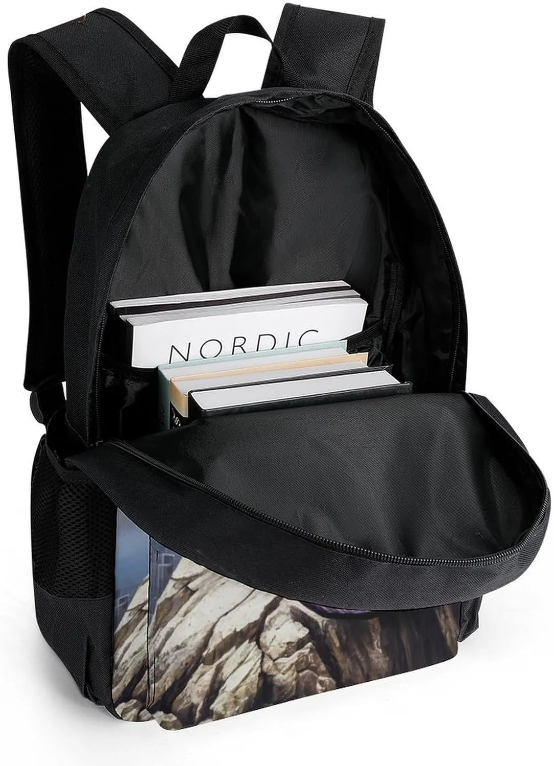 Men & Women Lightweight Cool Fierce Evil Dragon King Casual Daypack Large Capacity Bookbag With Adjustable Shoulder Straps for Gym Business Bicycle