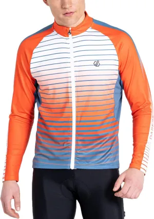 Mens AEP Virtuous Underlined Long-Sleeved Cycling Jersey (L) (Stellar Blue)