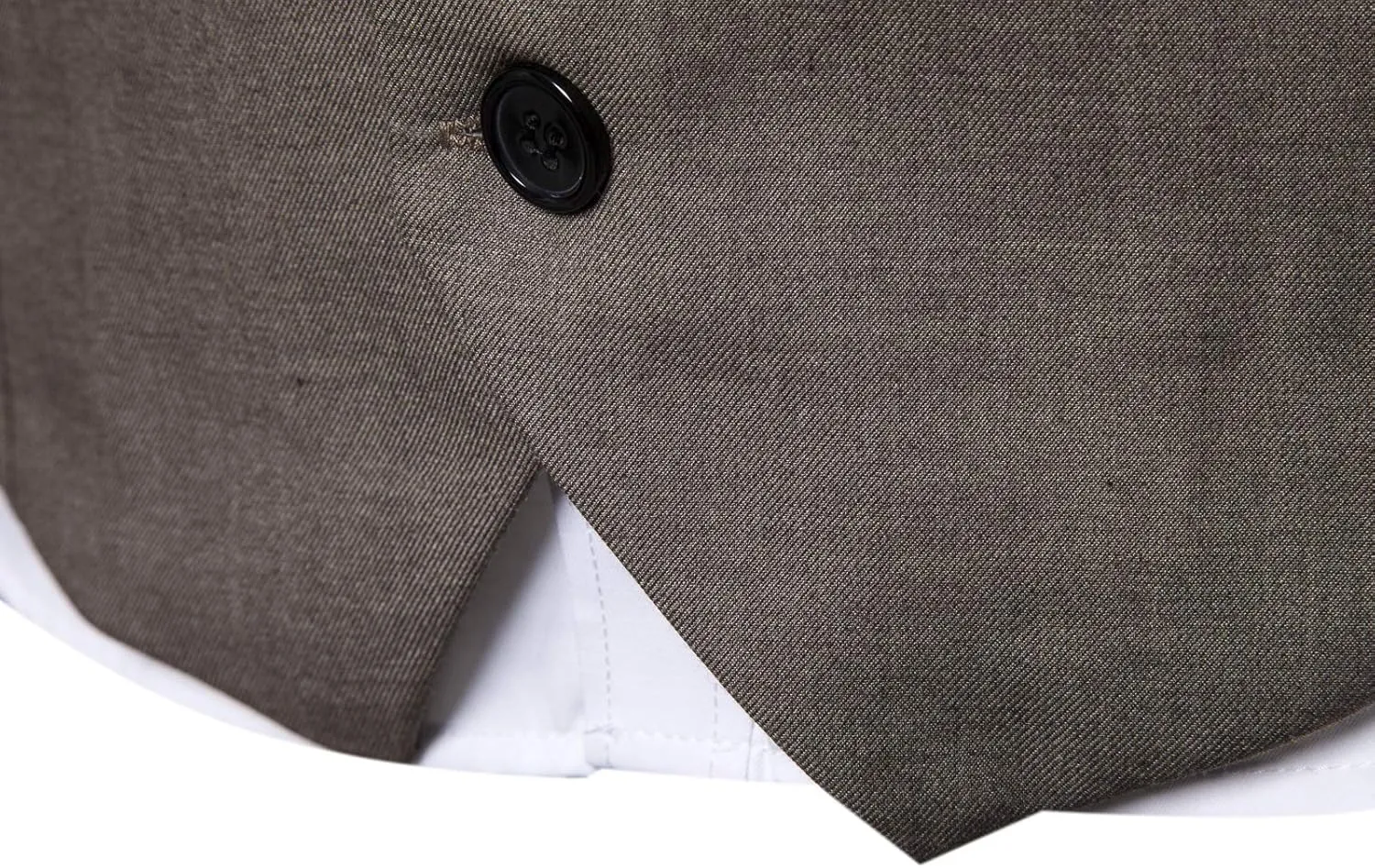Mens Formal Business Suit Vests 5 Buttons Regular Fit Waistcoat for Suit or Tuxedo