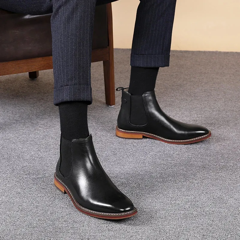 Men's Handmade Chelsea Leather Boots