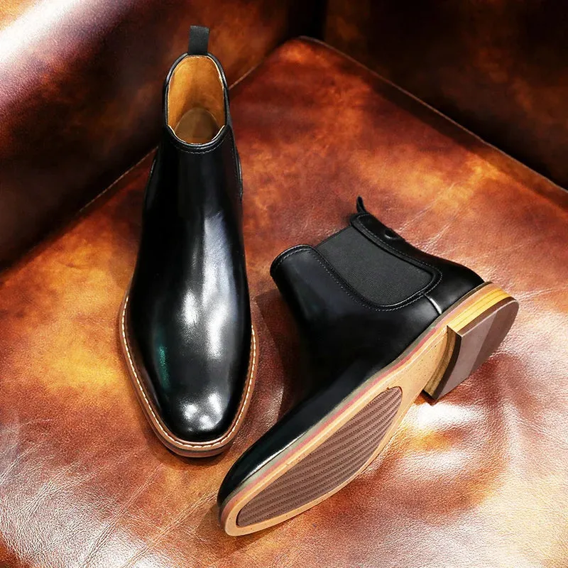 Men's Handmade Chelsea Leather Boots