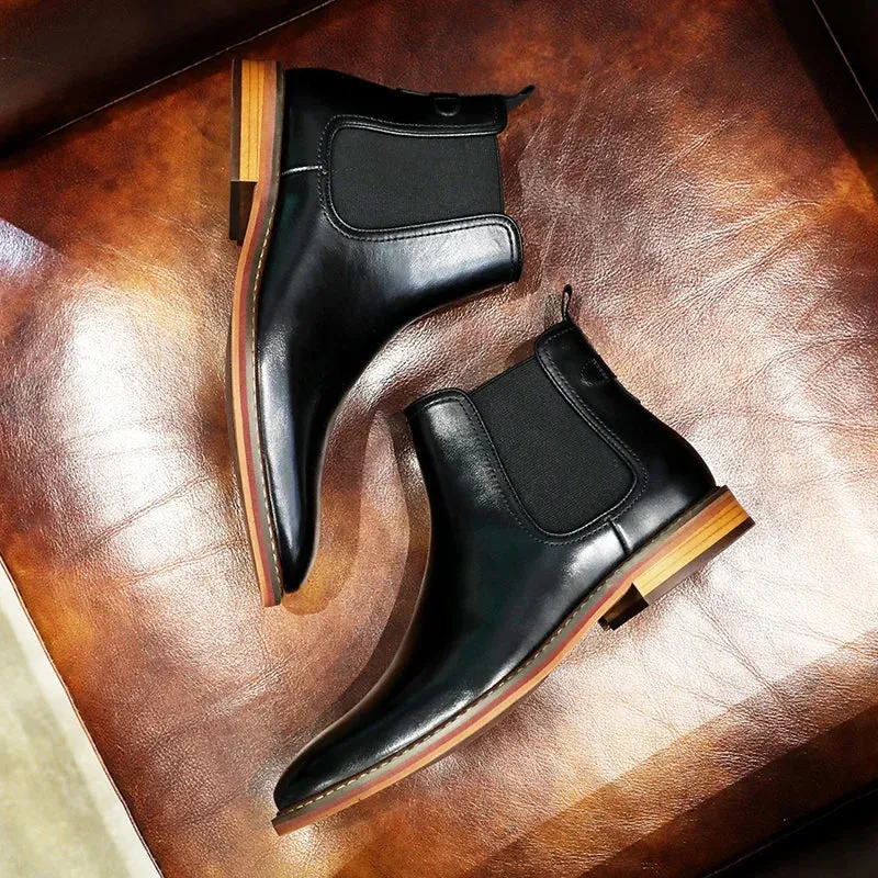 Men's Handmade Chelsea Leather Boots
