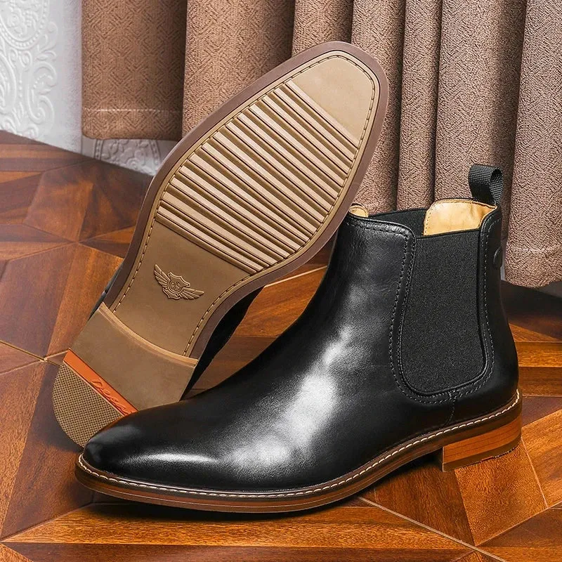 Men's Handmade Chelsea Leather Boots