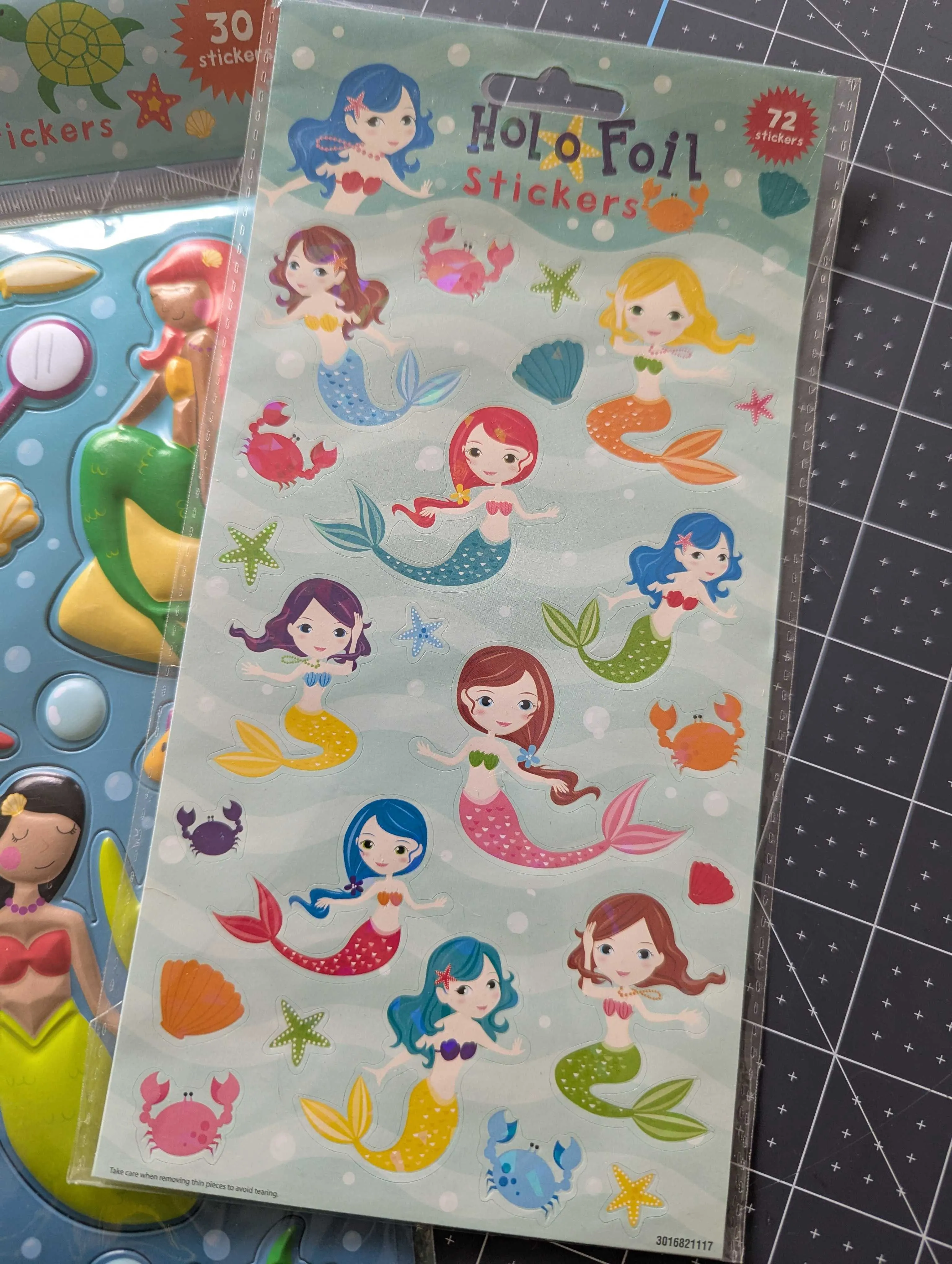 Mermaid Sticker Packs - Bubble Stickers & Flat