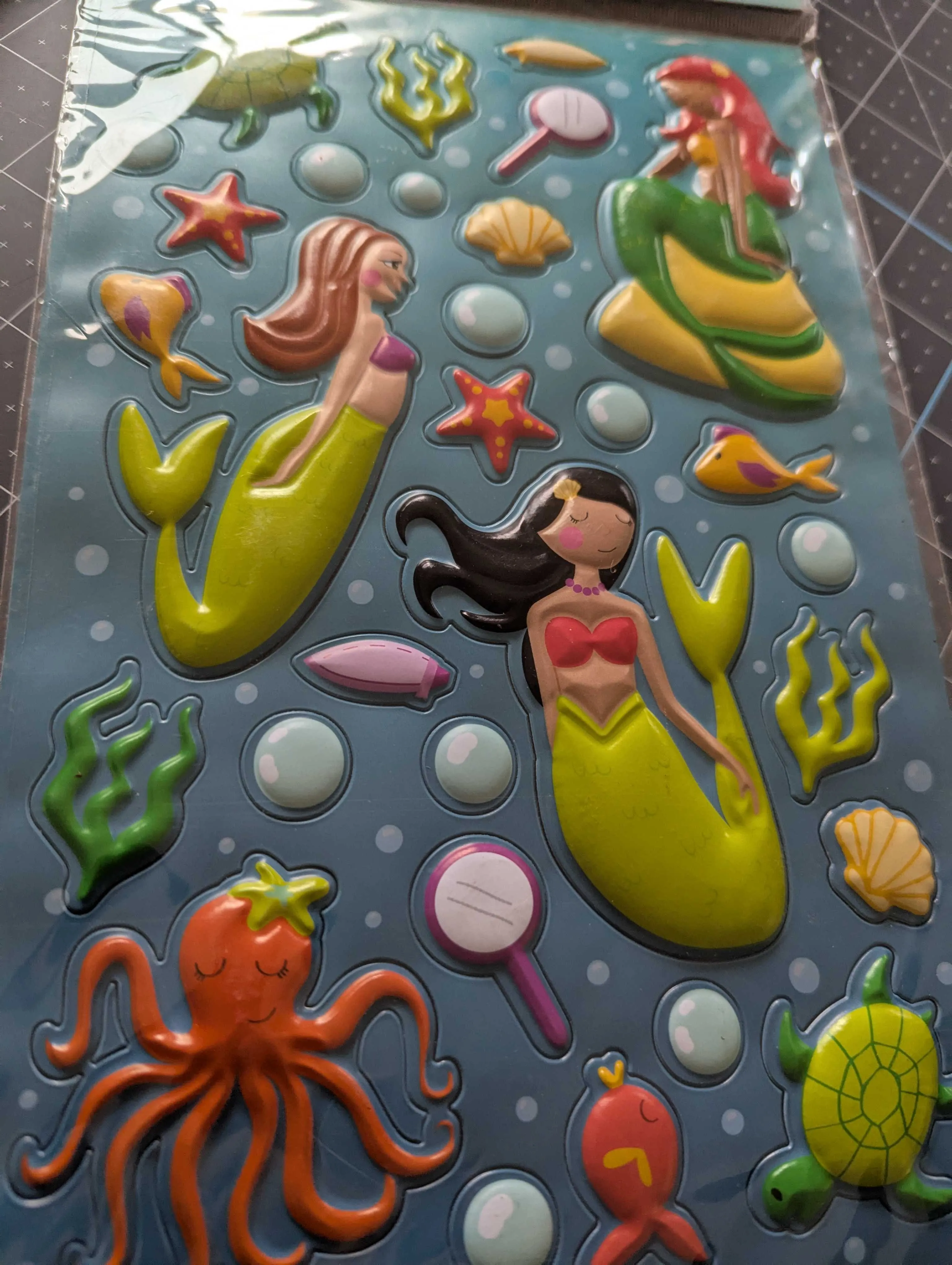 Mermaid Sticker Packs - Bubble Stickers & Flat