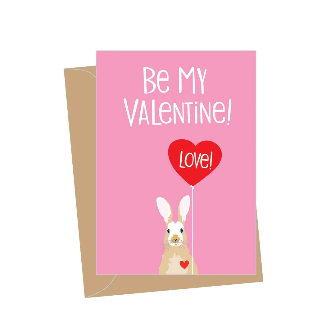 Mini Valentine Card - Rabbit