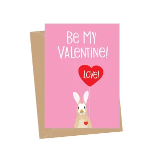Mini Valentine Card - Rabbit