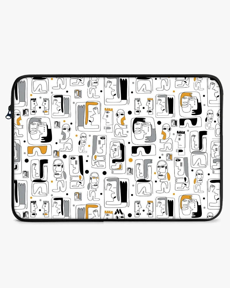 Minimalist Faces MacBook / Laptop-Sleeve