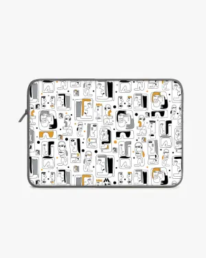 Minimalist Faces MacBook / Laptop-Sleeve